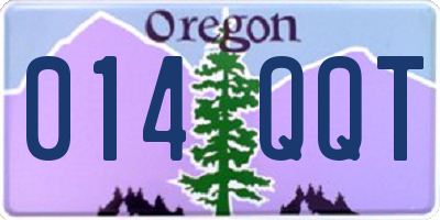 OR license plate 014QQT