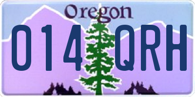 OR license plate 014QRH