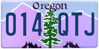 OR license plate 014QTJ