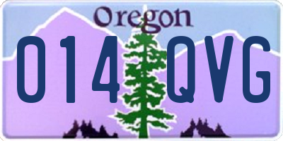 OR license plate 014QVG