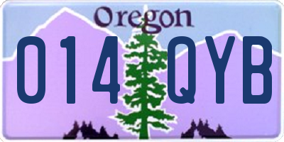 OR license plate 014QYB
