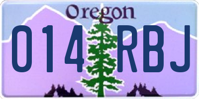 OR license plate 014RBJ