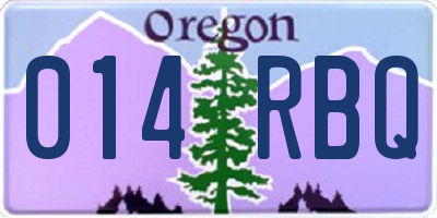 OR license plate 014RBQ