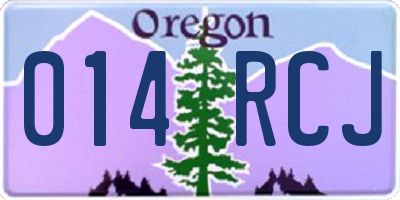 OR license plate 014RCJ