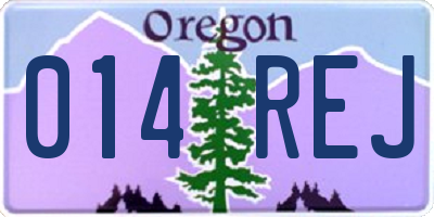 OR license plate 014REJ