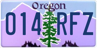OR license plate 014RFZ