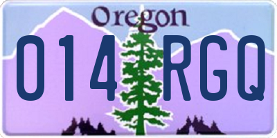 OR license plate 014RGQ