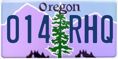 OR license plate 014RHQ