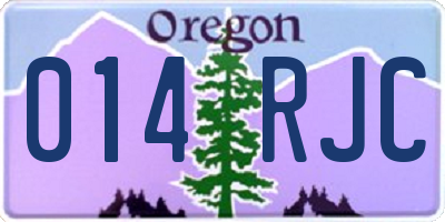 OR license plate 014RJC