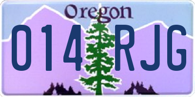 OR license plate 014RJG
