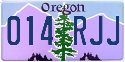 OR license plate 014RJJ