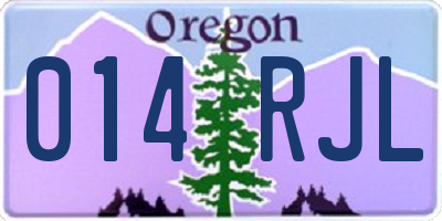 OR license plate 014RJL