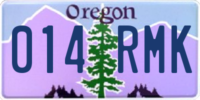 OR license plate 014RMK