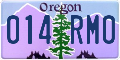 OR license plate 014RMO