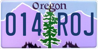 OR license plate 014ROJ