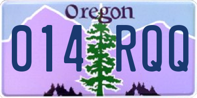OR license plate 014RQQ