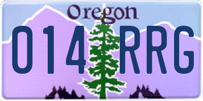 OR license plate 014RRG