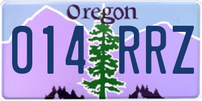 OR license plate 014RRZ