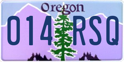 OR license plate 014RSQ