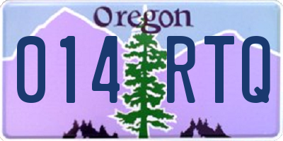 OR license plate 014RTQ