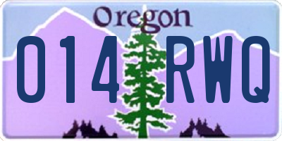 OR license plate 014RWQ