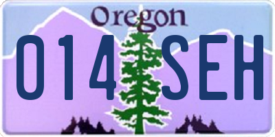 OR license plate 014SEH