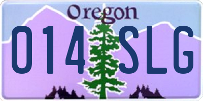 OR license plate 014SLG