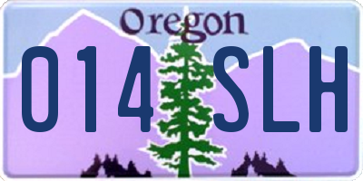 OR license plate 014SLH
