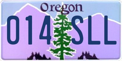 OR license plate 014SLL
