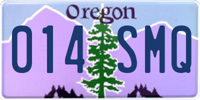 OR license plate 014SMQ