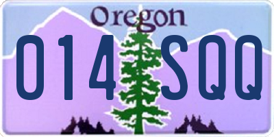 OR license plate 014SQQ