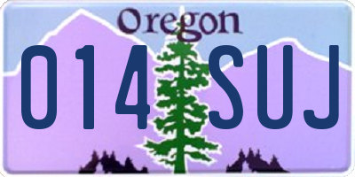 OR license plate 014SUJ