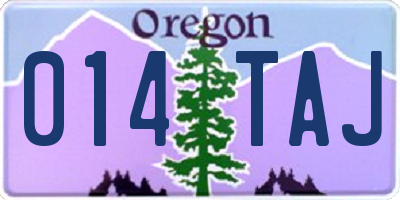 OR license plate 014TAJ