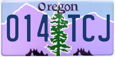 OR license plate 014TCJ