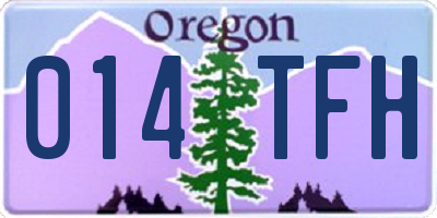 OR license plate 014TFH