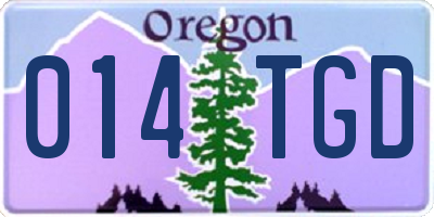 OR license plate 014TGD
