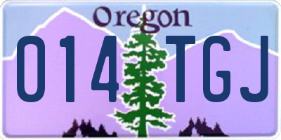 OR license plate 014TGJ