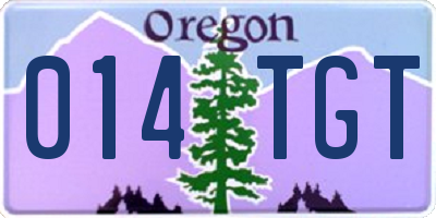 OR license plate 014TGT