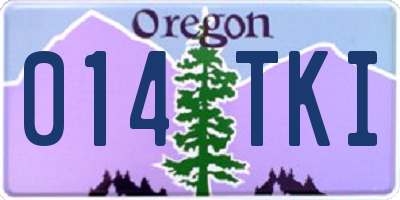 OR license plate 014TKI