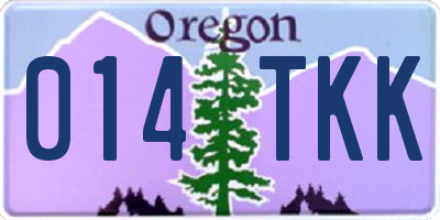 OR license plate 014TKK