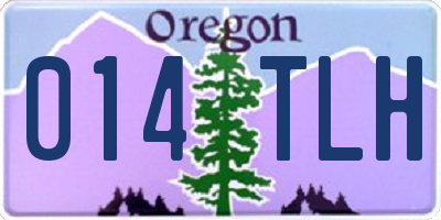 OR license plate 014TLH