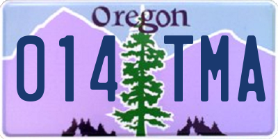 OR license plate 014TMA