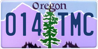 OR license plate 014TMC