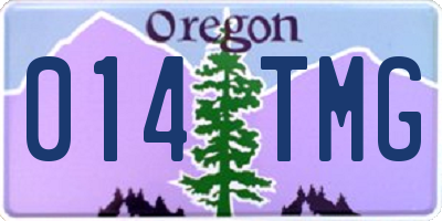 OR license plate 014TMG