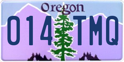 OR license plate 014TMQ