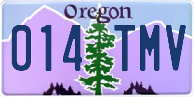 OR license plate 014TMV