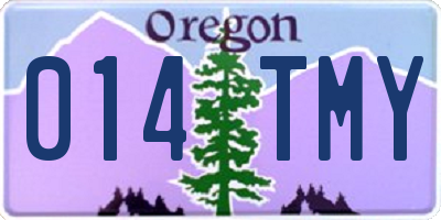 OR license plate 014TMY
