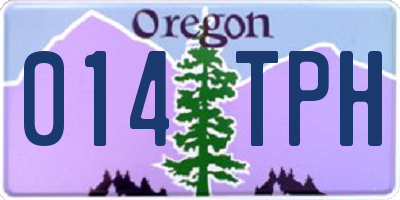 OR license plate 014TPH