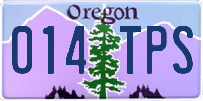 OR license plate 014TPS