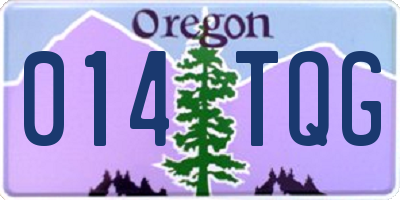 OR license plate 014TQG